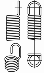 Ojo de gancho levantado lateralmente