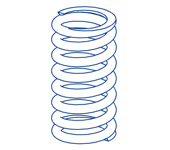 Cylindrical compression spring